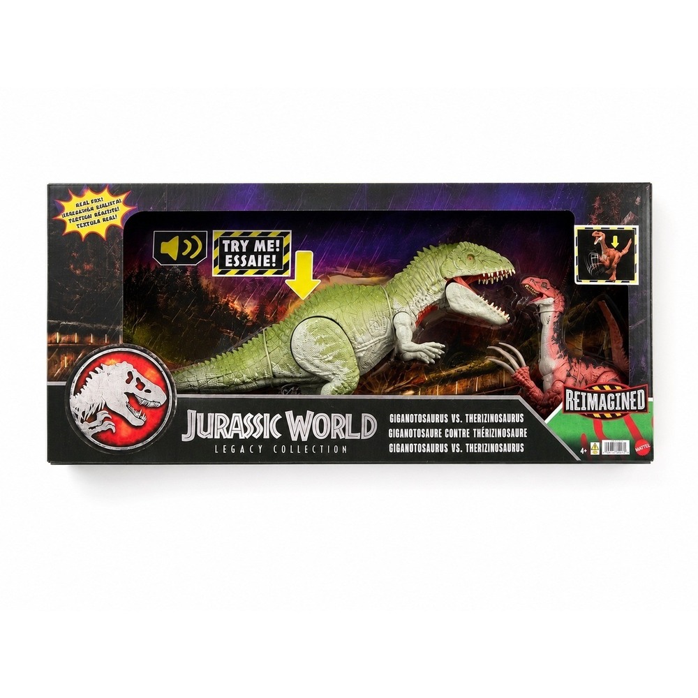 2025 Jurassic World Legacy Collection Giganotosaurus vs Therizinosaurus 2 Pack